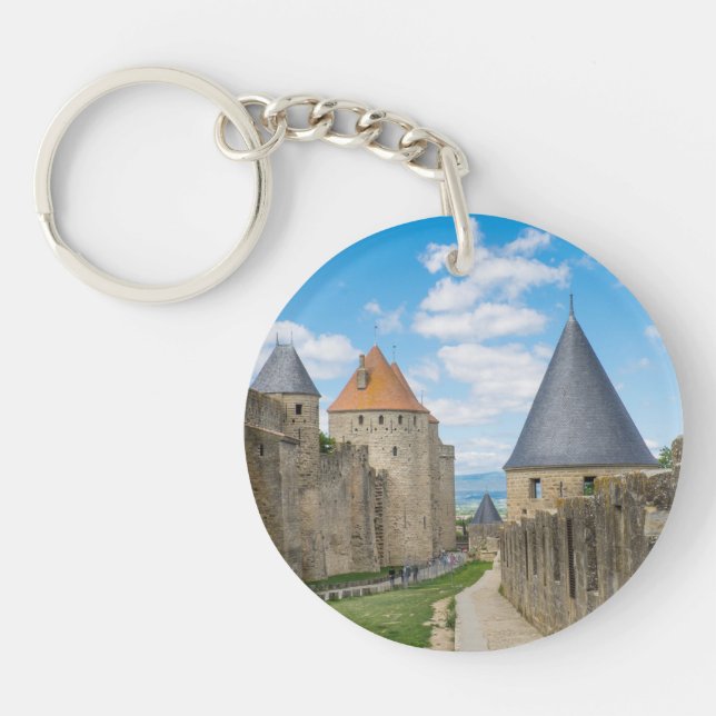 Medeltida murar i Carcassonne (Framsidan)
