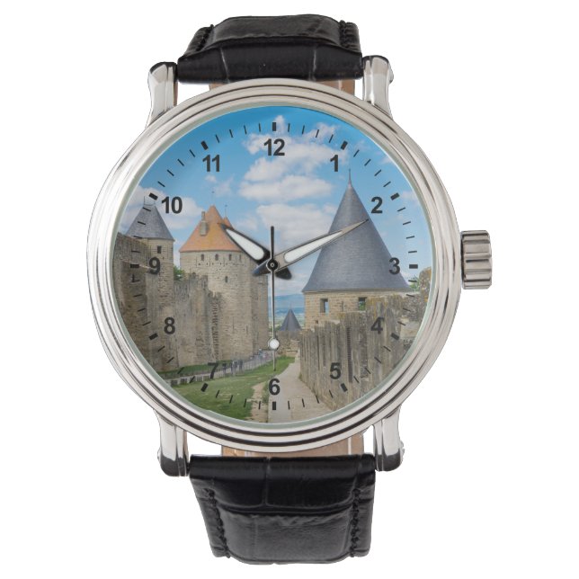 Medeltida murar i Carcassonne Armbandsur (Framsida)