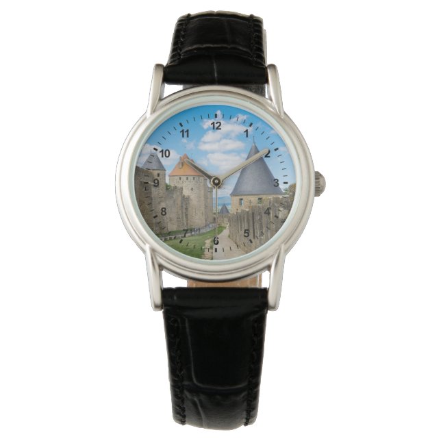 Medeltida murar i Carcassonne Armbandsur (Framsida)