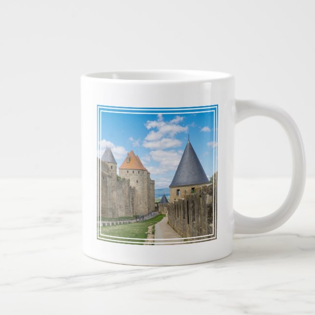 Medeltida murar i Carcassonne Jumbo Mugg (Höger)