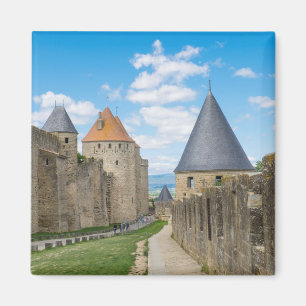 Medeltida murar i Carcassonne Magnet
