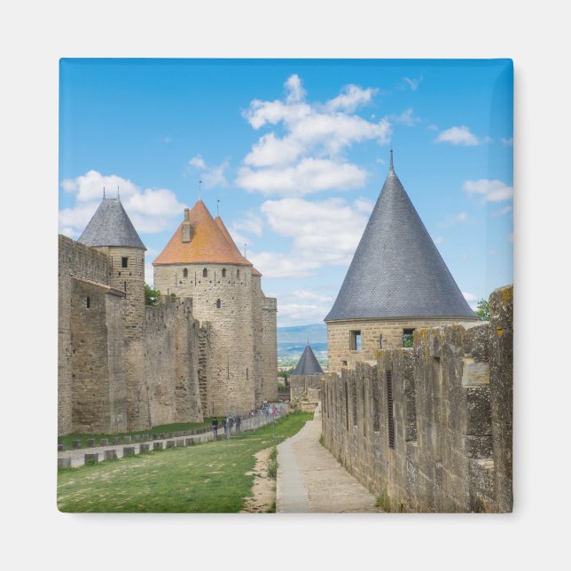 Medeltida murar i Carcassonne Magnet (Framsidan)