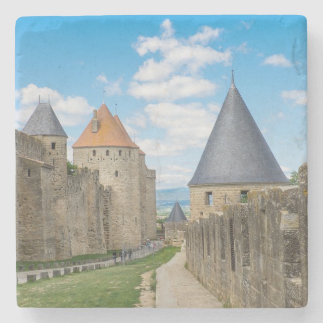 Medeltida murar i Carcassonne Stenunderlägg (Framsidan)