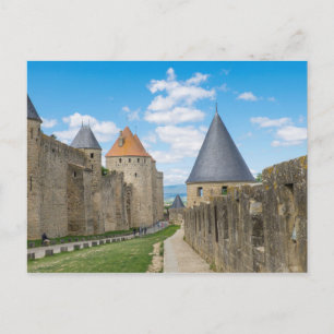 Medeltida murar i Carcassonne Vykort
