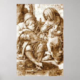 Medeltida musiker 1524 poster