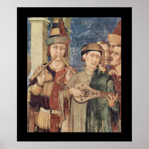 Medeltida musikeraffisch poster