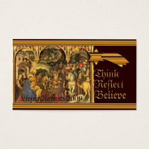 Medeltida Nativity Visitkort
