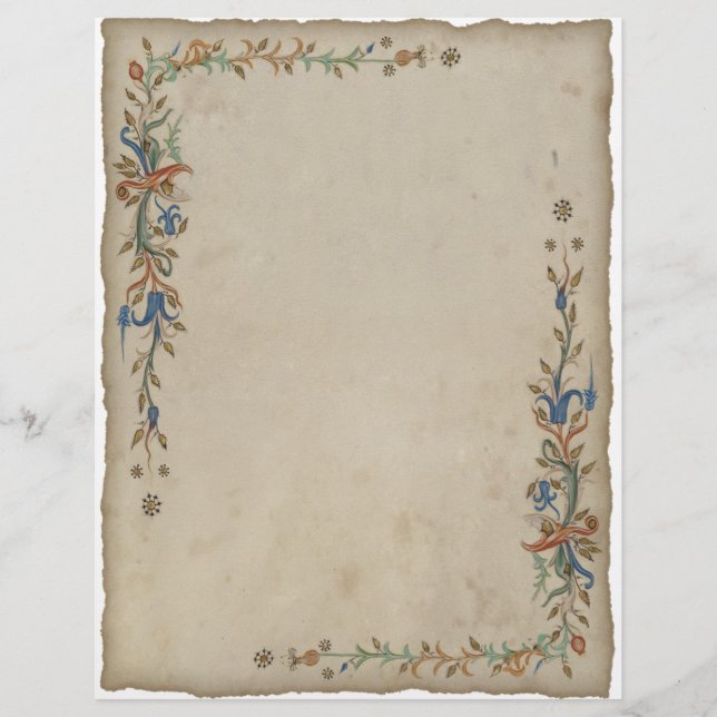 medeltida pappert bläckhuvud (Framsida)