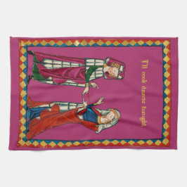 Medeltida par kökshandduk