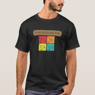 Medeltida periodiskt bord t-shirt