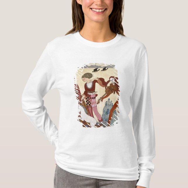 Medeltida plats av Georges Barbier T-shirt (Framsida)
