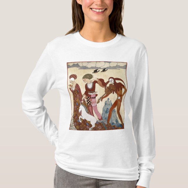 Medeltida plats av Georges Barbier Tee Shirt (Framsida)