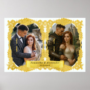 Medeltida renässansriddare Renfaire anpassad bild Poster