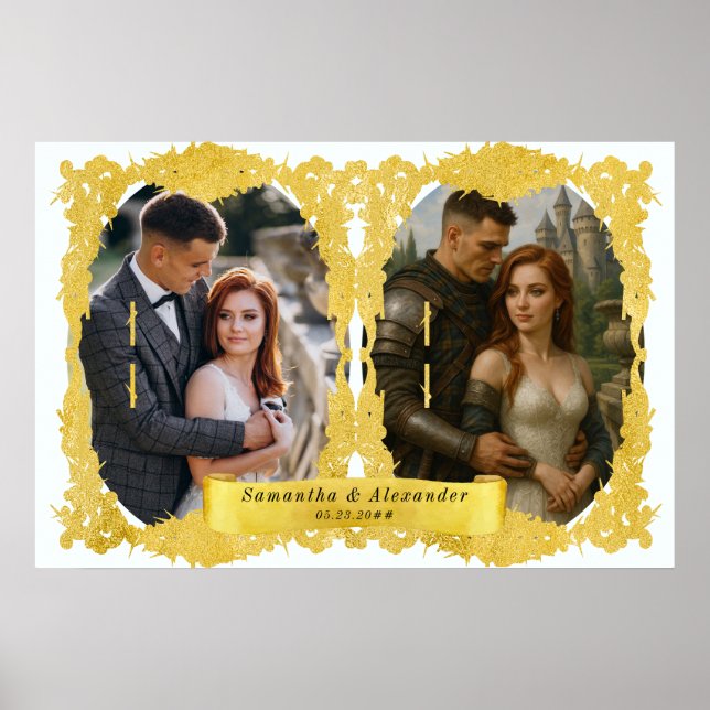 Medeltida renässansriddare Renfaire anpassad bild Poster (Framsidan)