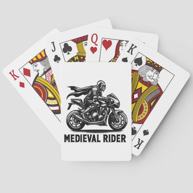 Medeltida riddare casinokort (Baksidan)
