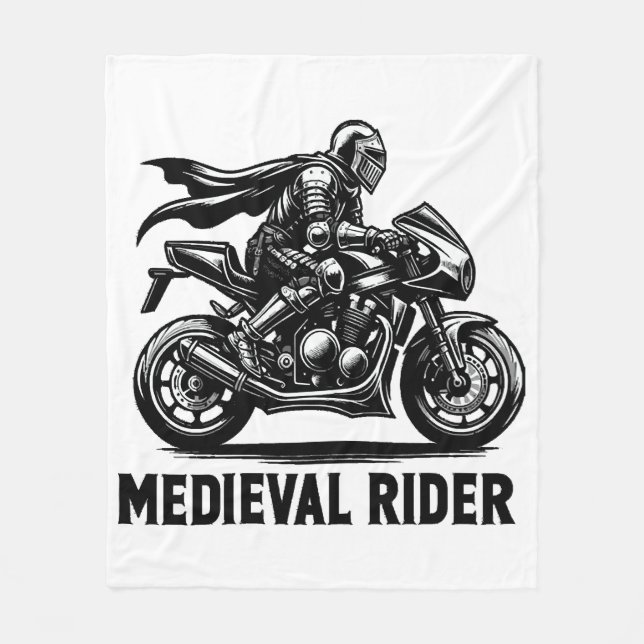 Medeltida riddare fleecefilt (Framsidan)