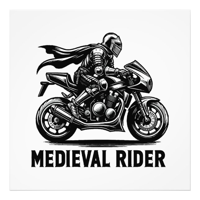 Medeltida riddare fototryck (Framsidan)