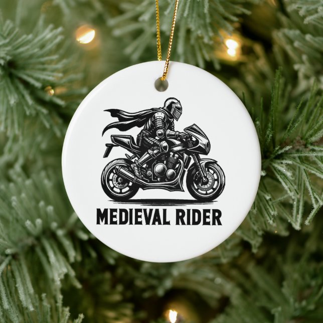 Medeltida riddare julgransprydnad keramik (Träd)