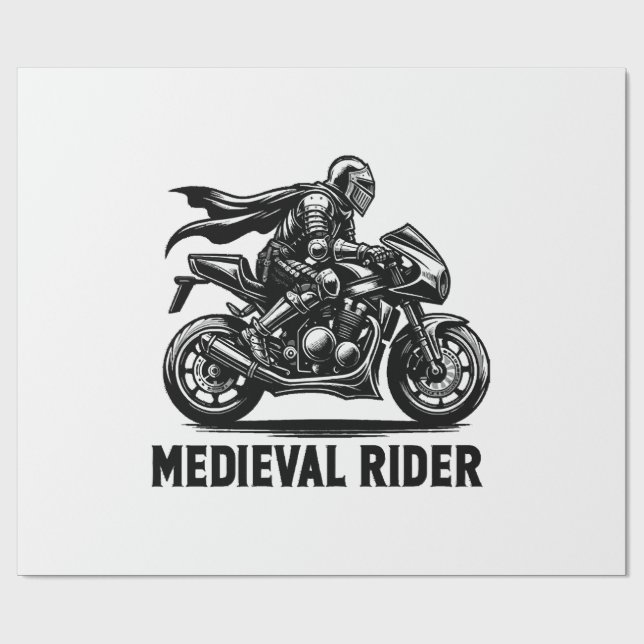 Medeltida riddare presentpapper (Platt)