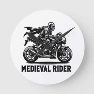 Medeltida riddare rund klocka