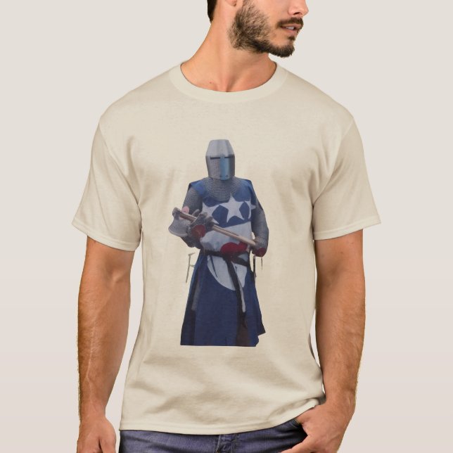 Medeltida riddare t shirt (Framsida)