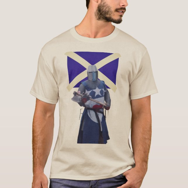 Medeltida riddare t shirt (Framsida)