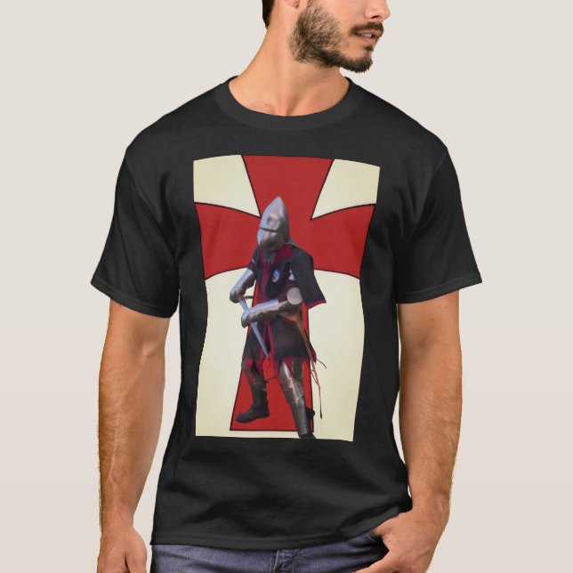 Medeltida riddare t shirt (Framsida)
