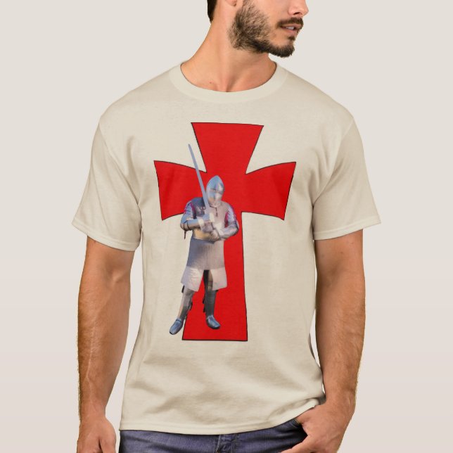 Medeltida riddare t shirt (Framsida)