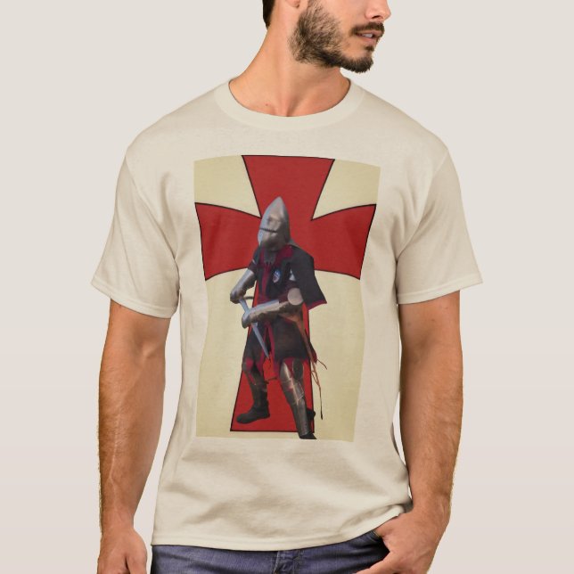 Medeltida riddare t shirt (Framsida)