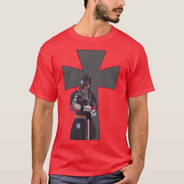 Medeltida riddare t shirt (Framsida)