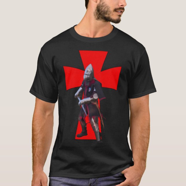 Medeltida riddare t shirt (Framsida)