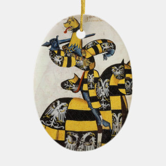 Medeltida riddareprydnad julgransprydnad keramik