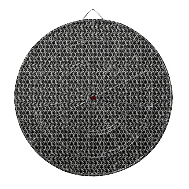 Medeltida ringvävnad rustning darttavla (Framsidan)