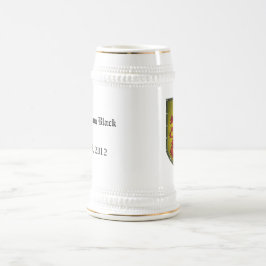 Medeltida röd lejon Fauxmetall skyddar Sejdel