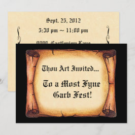 Medeltida Rulla Inbjudningar