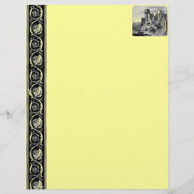 Medeltida Slott Brevpapper (Framsida)