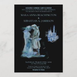 *~* Medeltida Slott Par Slott Förälskat Bröllop Inbjudningar