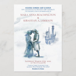 *~* Medeltida slottspar i kärleksfull bröllop Inbjudningar