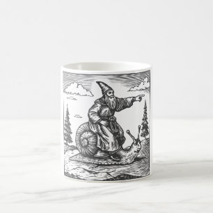 Medeltida Snigelryttare Retro 90-tal Renässans Y Kaffemugg
