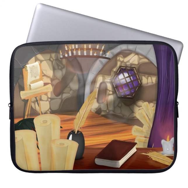 Medeltida Studie Laptop Sleeve (Framsidan)