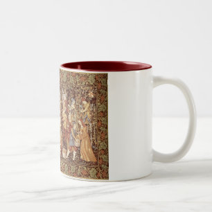 Medeltida Tapestrymugg Två-Tonad Mugg