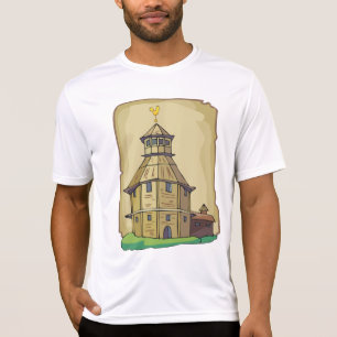 Medeltida Trätorn och Fästning T Shirt