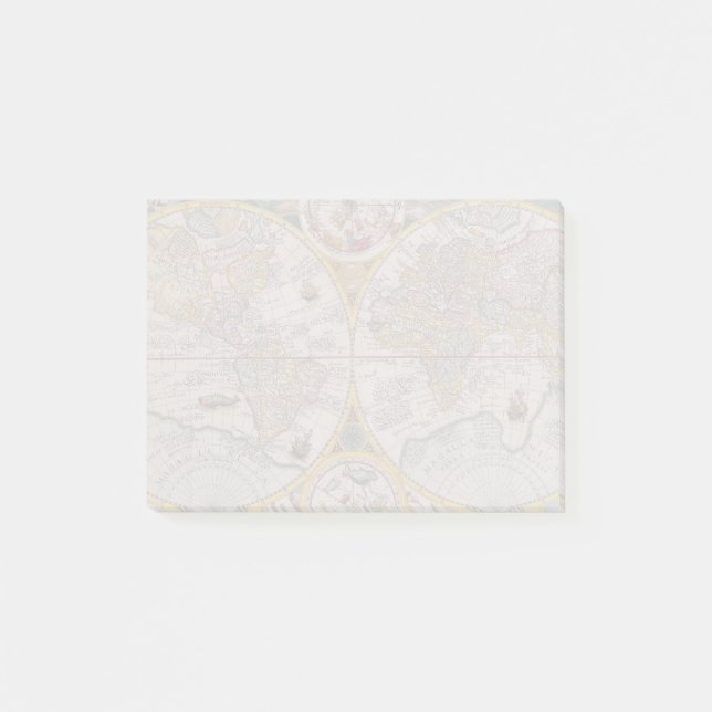 Medeltida världskarta från 1525 post-it block (Framsida)