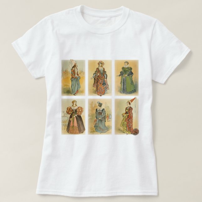 Medeltida vintageParis mode - T-shirt (Design framsida)
