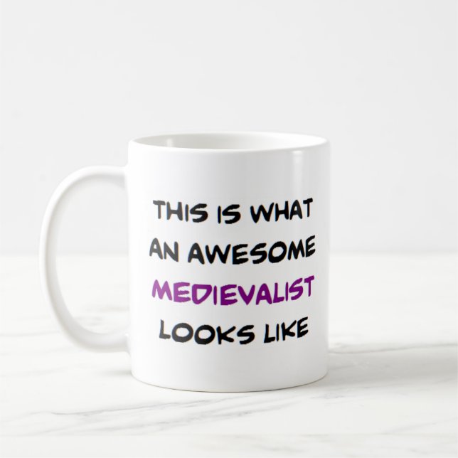 medeltiden, fantastisk kaffemugg (Vänster)
