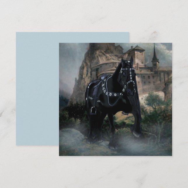 Medeltidshästen - Välkomstkort Kort (Fram/baksida)