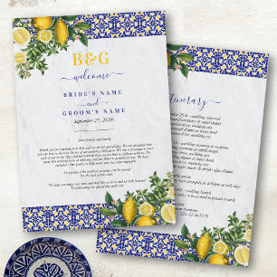 MEDELTiles Lemon Bröllop Itinerary Program
