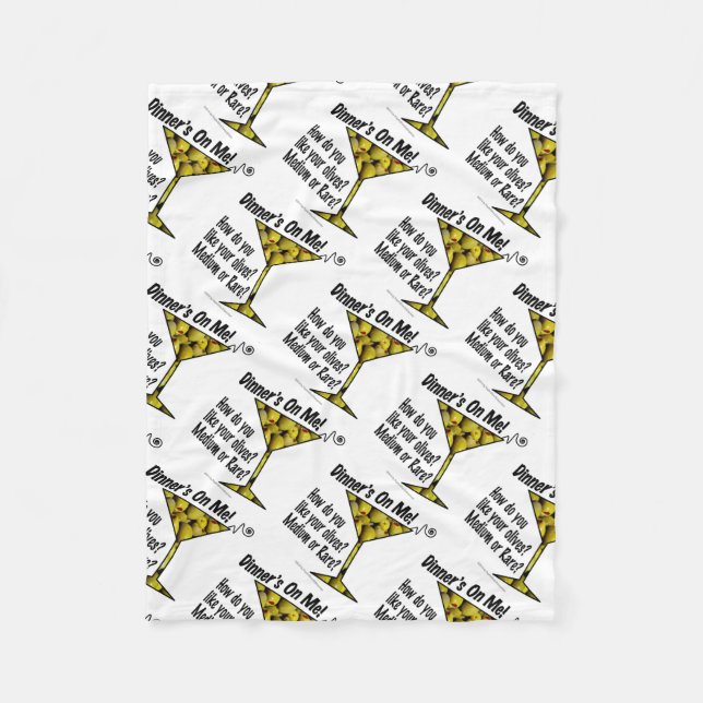 MEDELULLFILTAR - eller SÄLLSYNTA MARTINI OLIV? Fleecefilt (Framsidan)