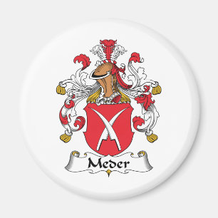 Meder familjvapensköld magnet