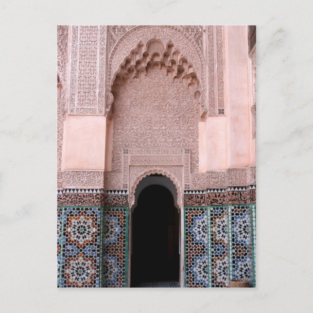 Medersa ben Youssef Vykort (Framsida)